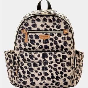 Leopard Print Baby Bag with Tan Accents